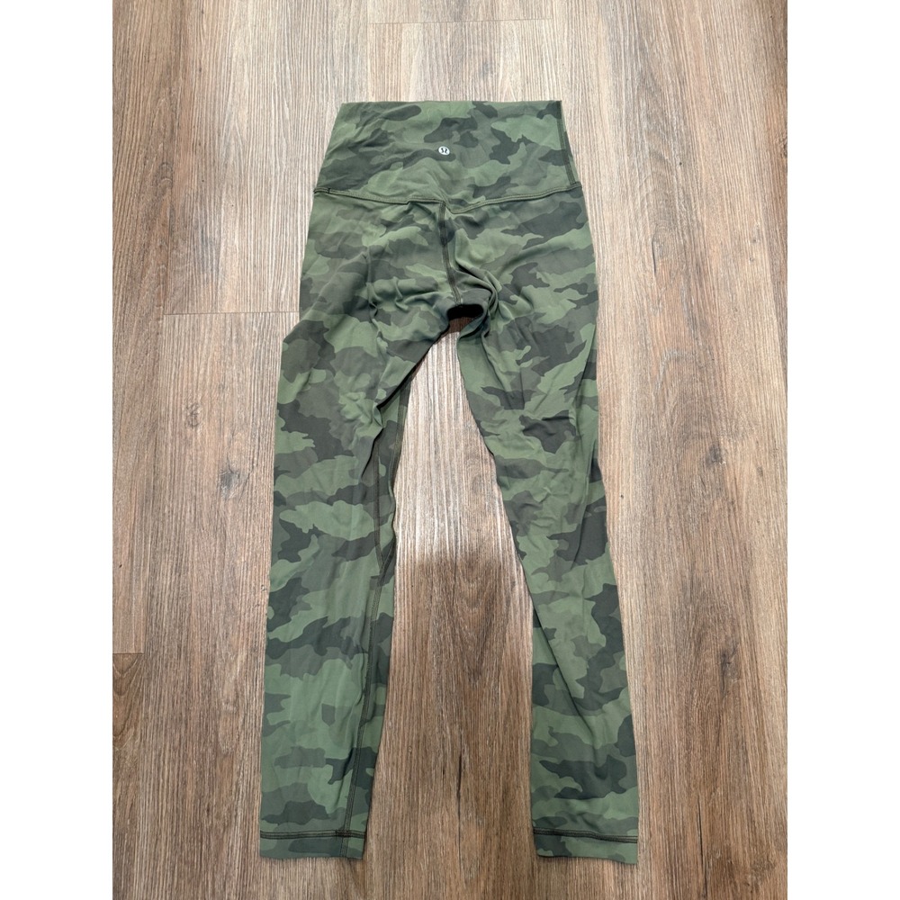 Lululemon Align High-Rise Pant 28 Heritage 365 Camo Brier Sage Multi Green Sz 4
